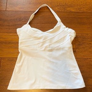 NWOT Eliza Audley Halter Tennis Top